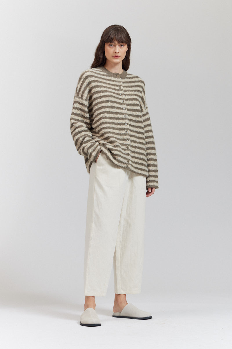 Texture Stripe Cardigan
