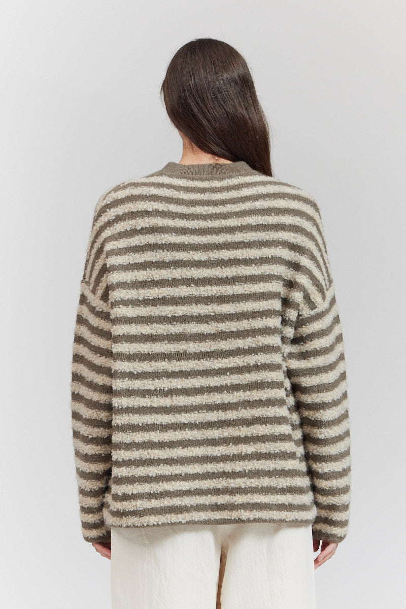 Texture Stripe Cardigan