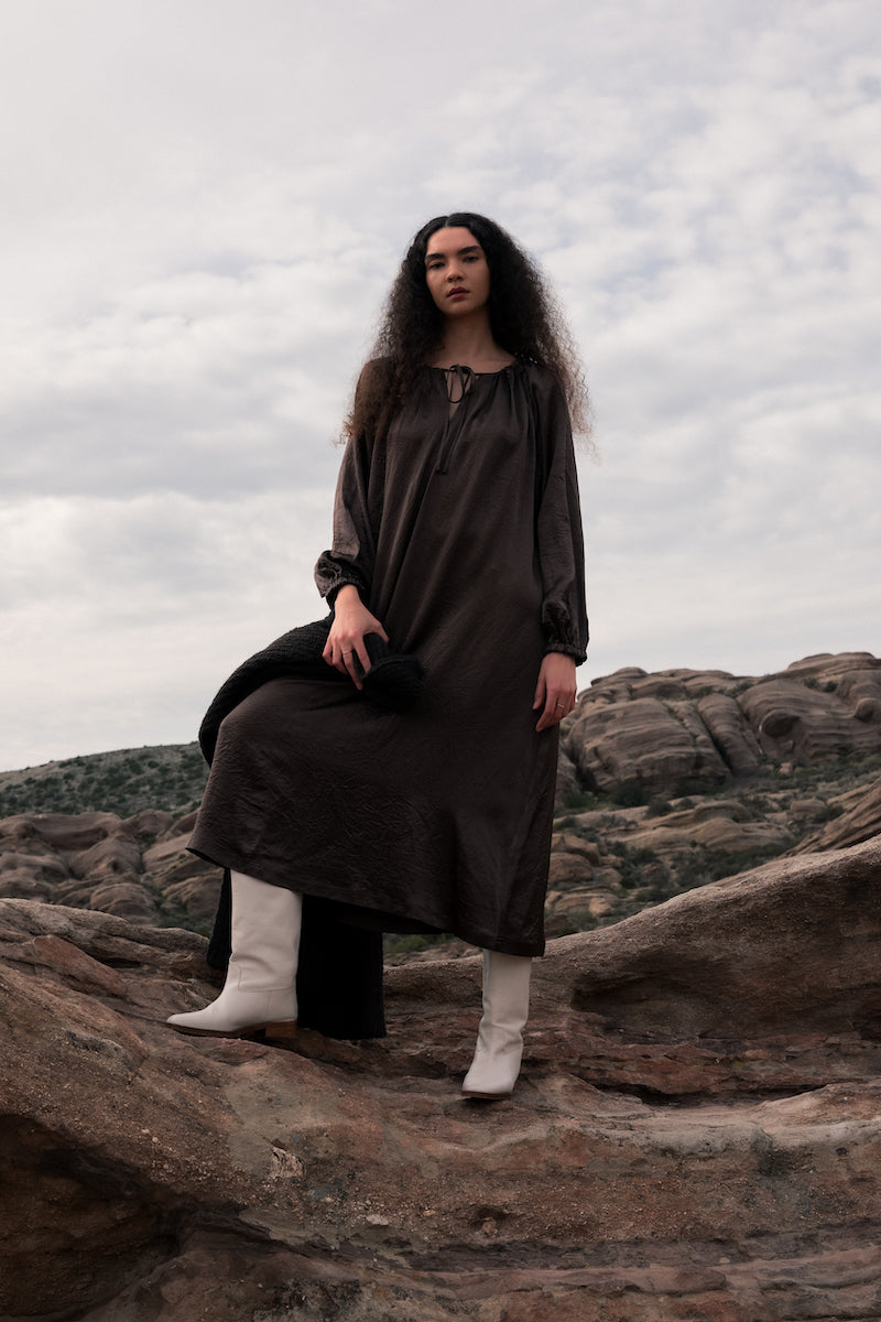 Poppy Fabric Midi Dress