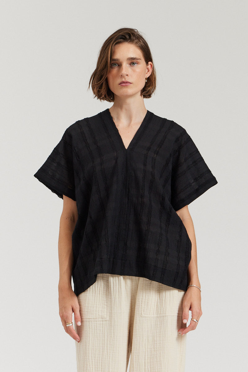 Boxy Textured Blouse