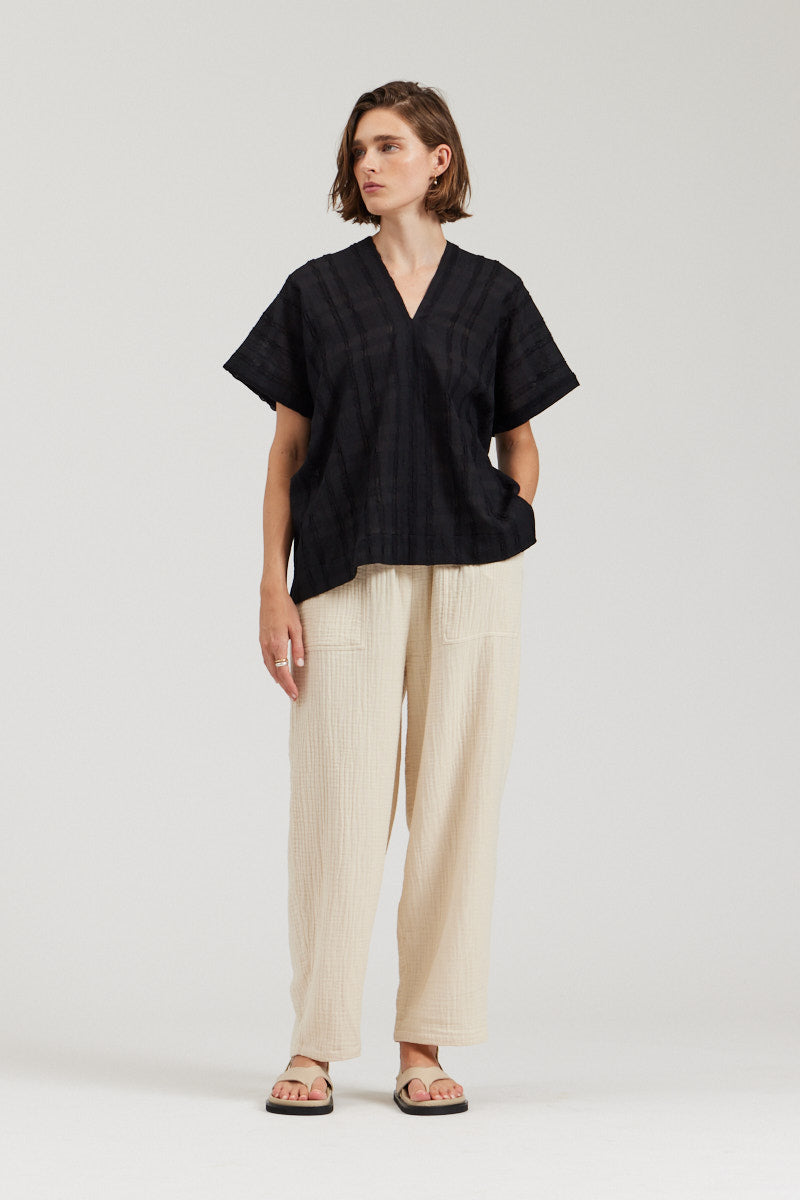 Boxy Textured Blouse