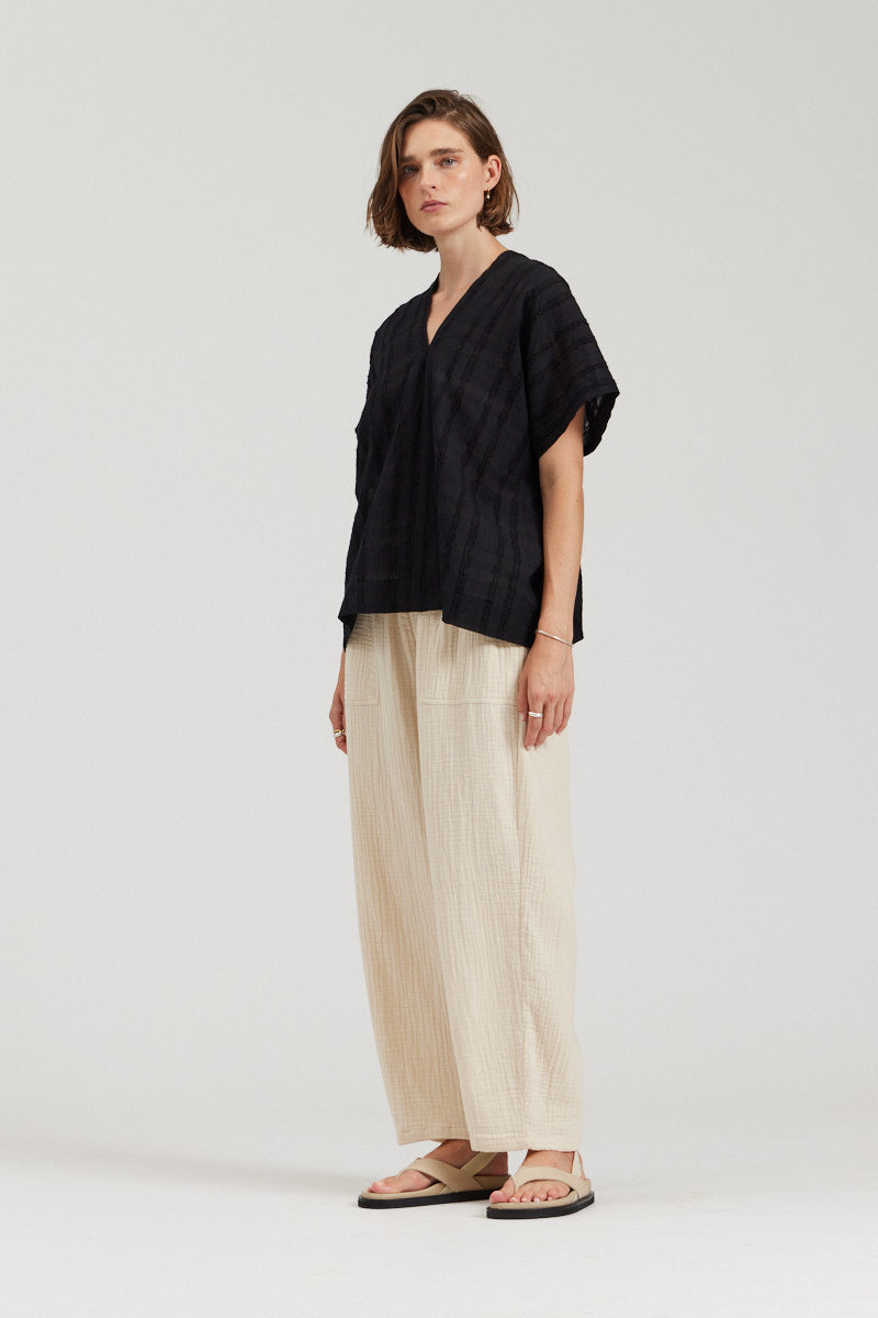 Boxy Textured Blouse