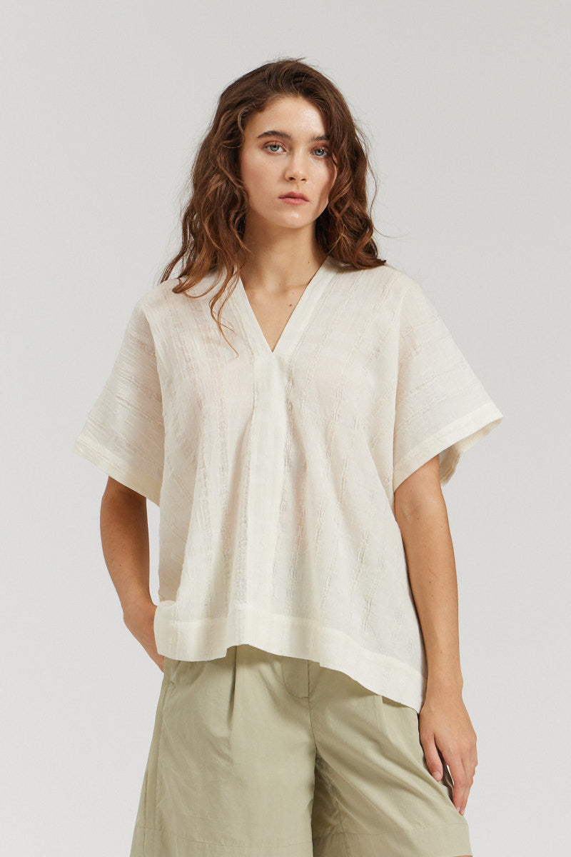 Boxy Textured Blouse