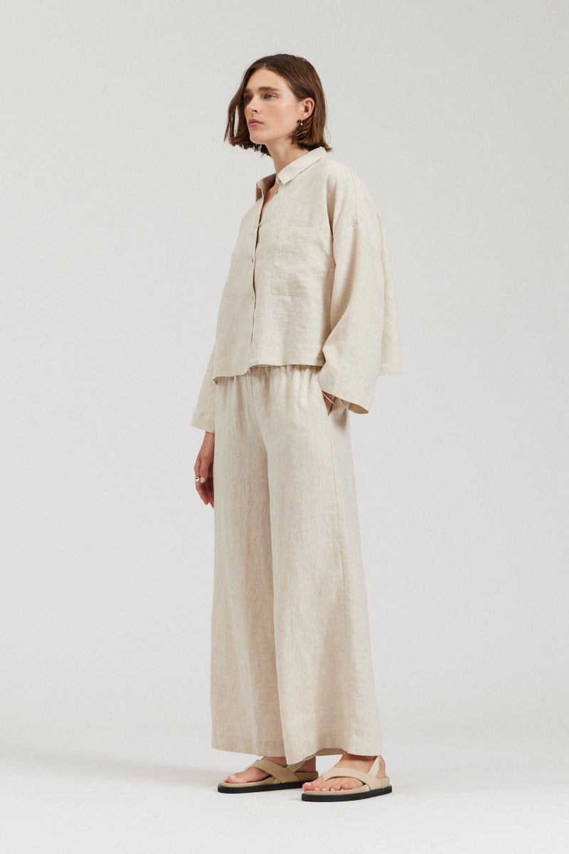 Crop Linen Shirt