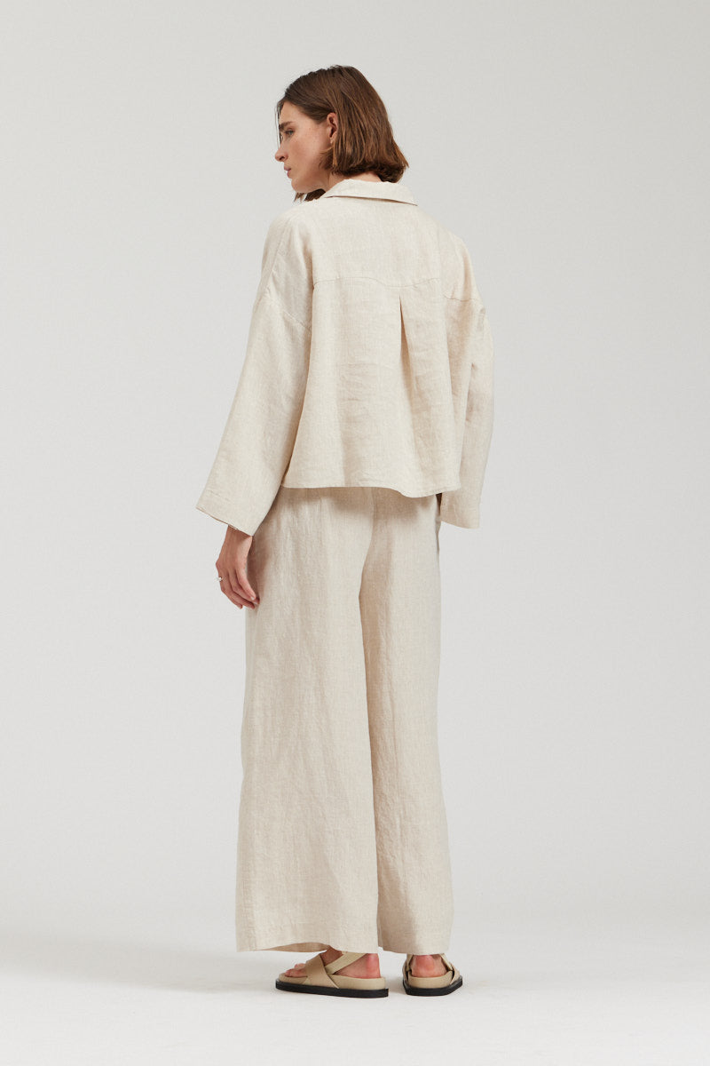 Crop Linen Shirt