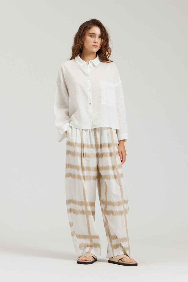 Crop Linen Shirt