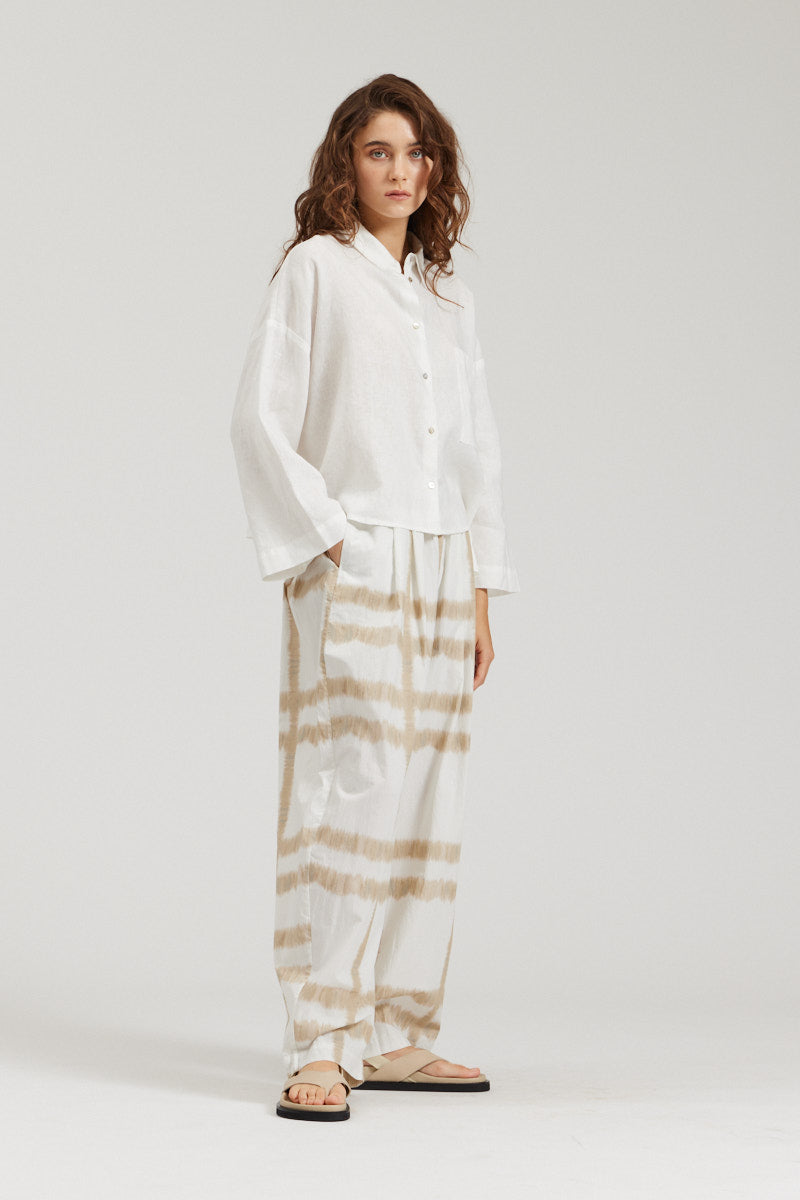 Crop Linen Shirt