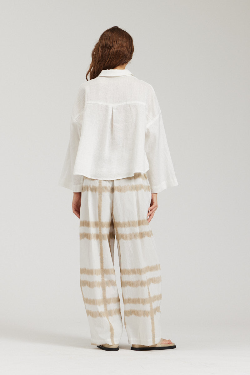Crop Linen Shirt