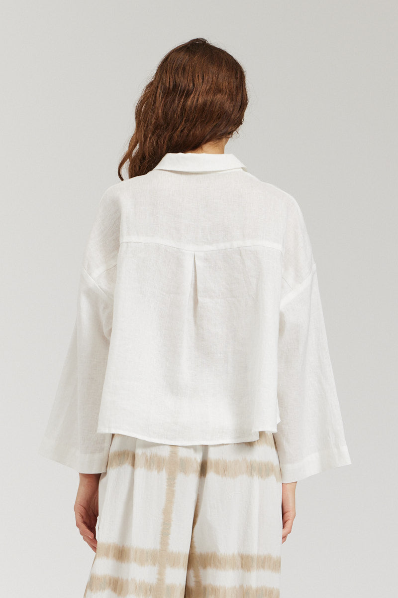 Crop Linen Shirt