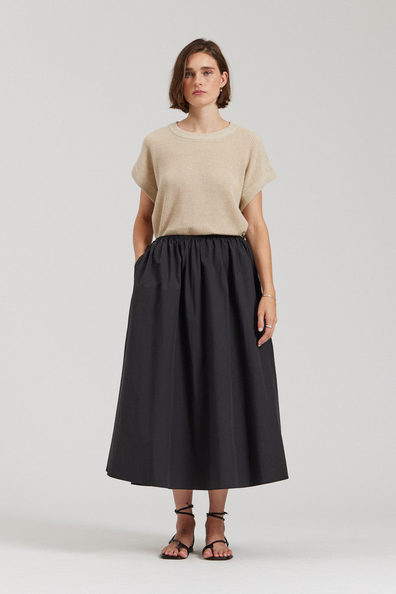 Cotton Poplin Skirt
