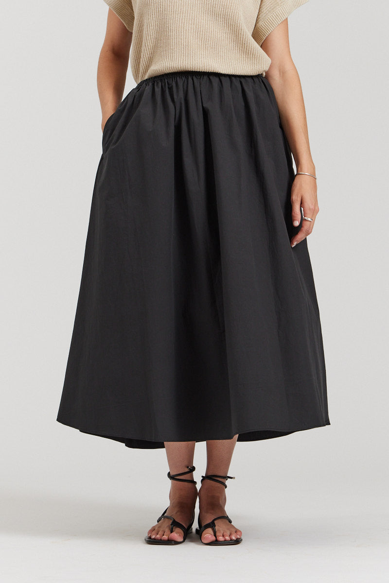 Cotton Poplin Skirt