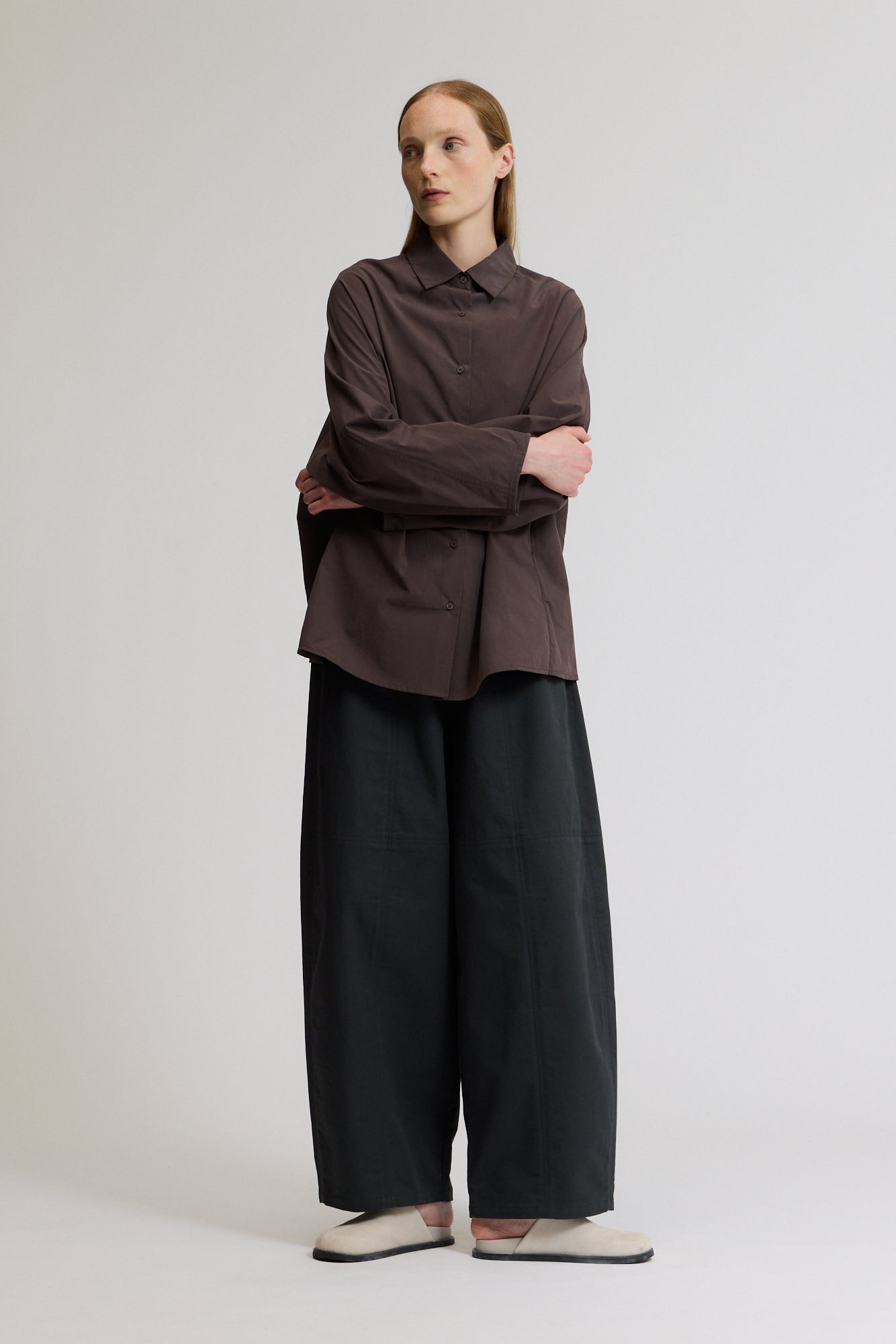 Seamed Barrel Pants