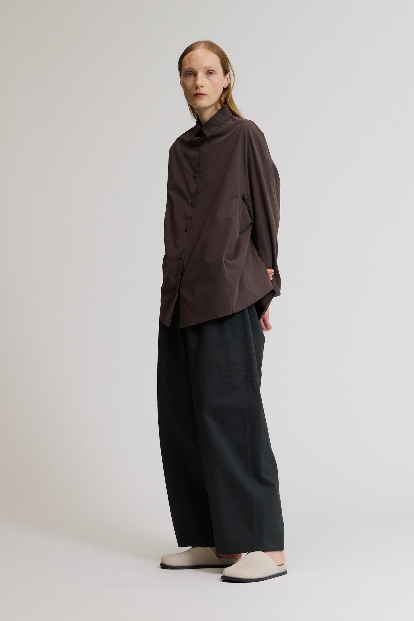 Seamed Barrel Pants
