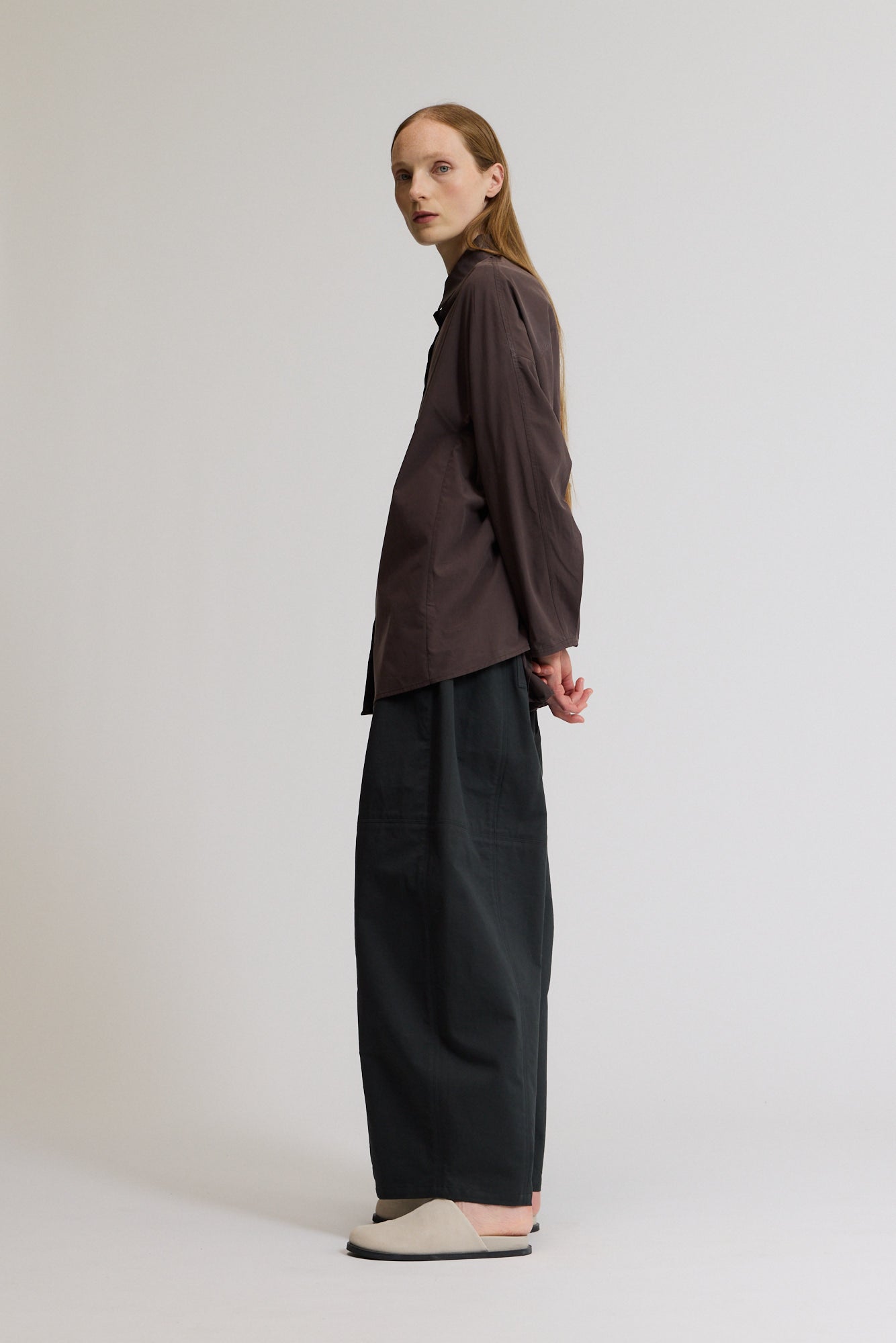 Seamed Barrel Pants