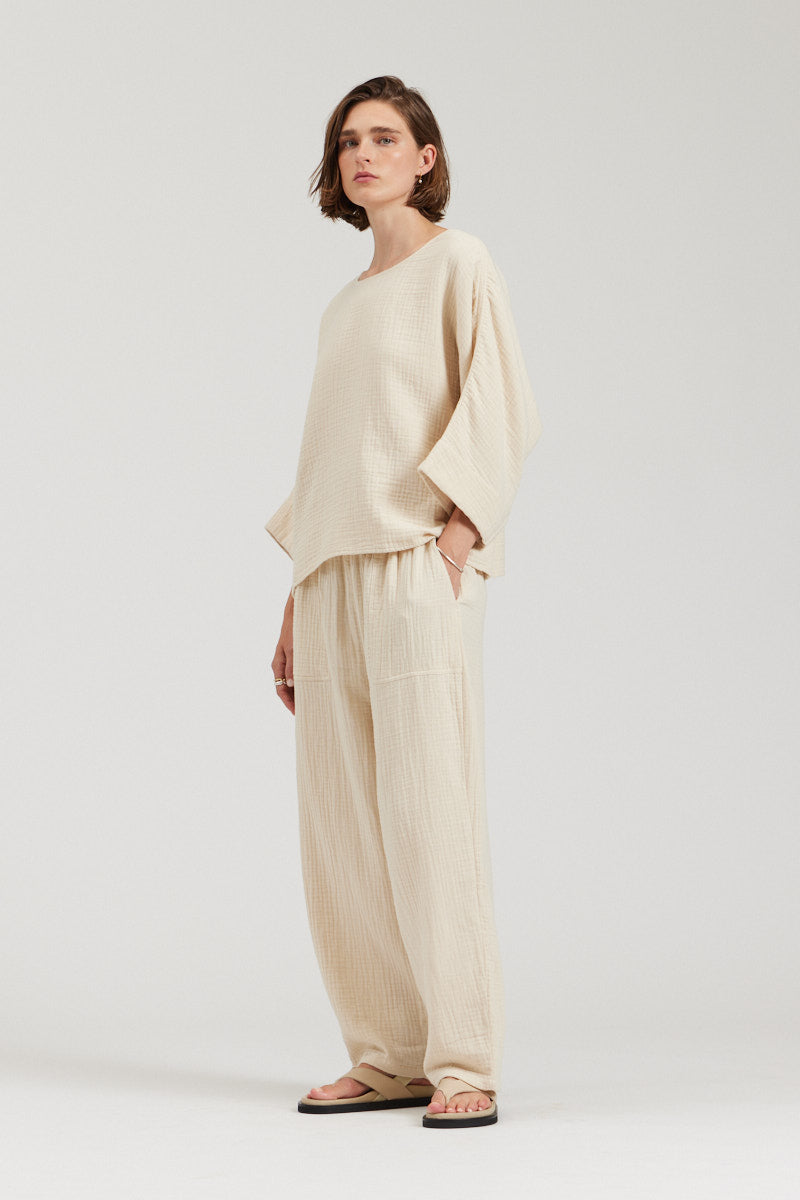 Cotton Gauze Pants