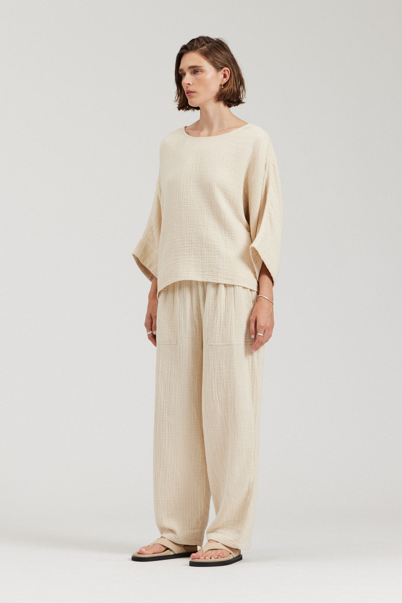 Cotton Gauze Pants