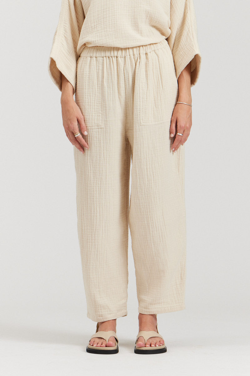 Cotton Gauze Pants