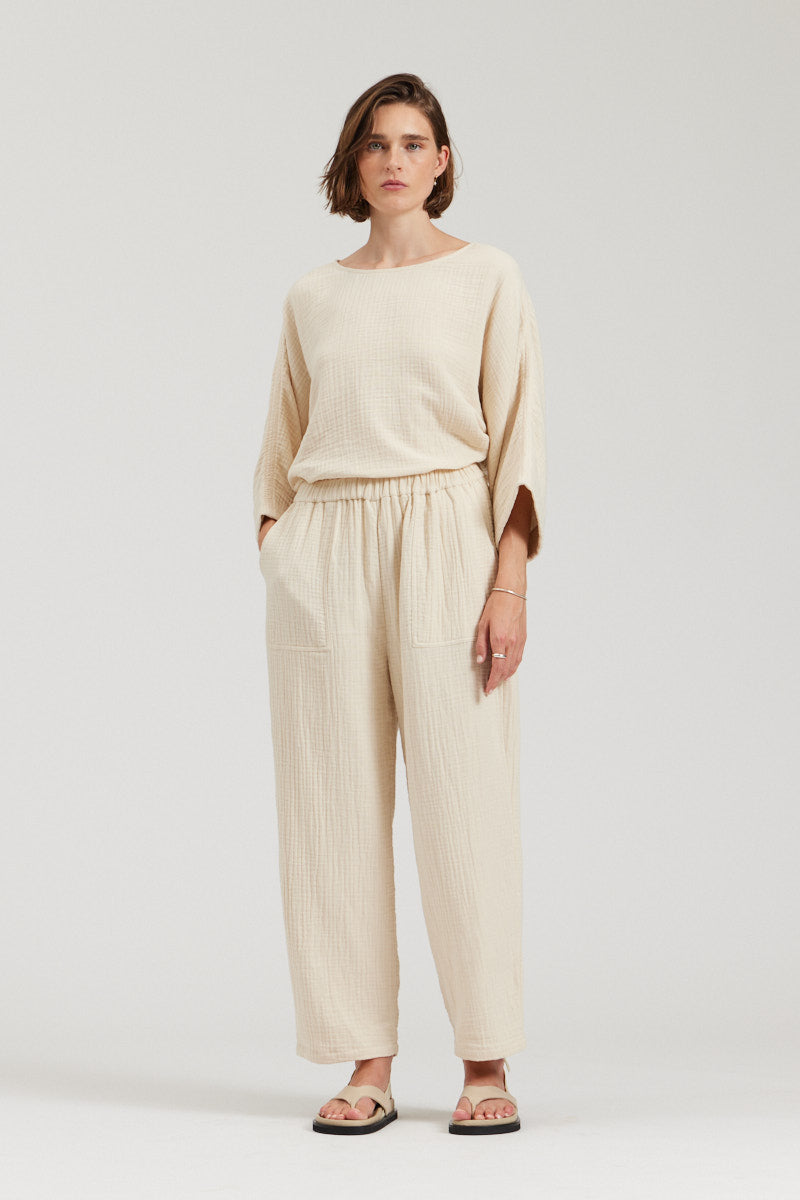 Cotton Gauze Pants