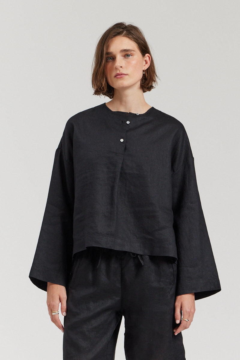 Loose Linen Blouse