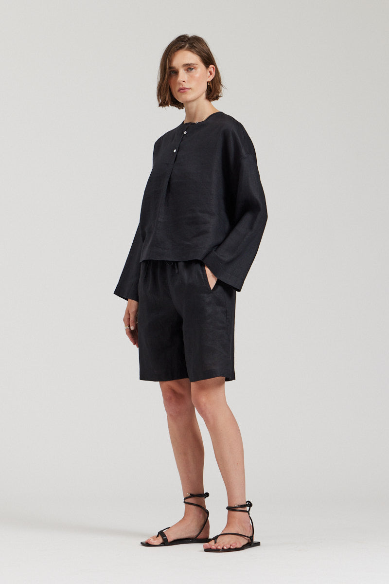 Loose Linen Blouse