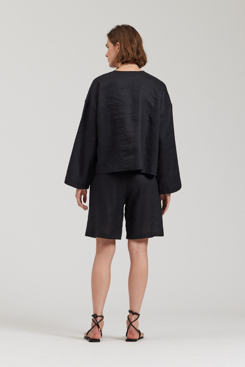 Loose Linen Blouse