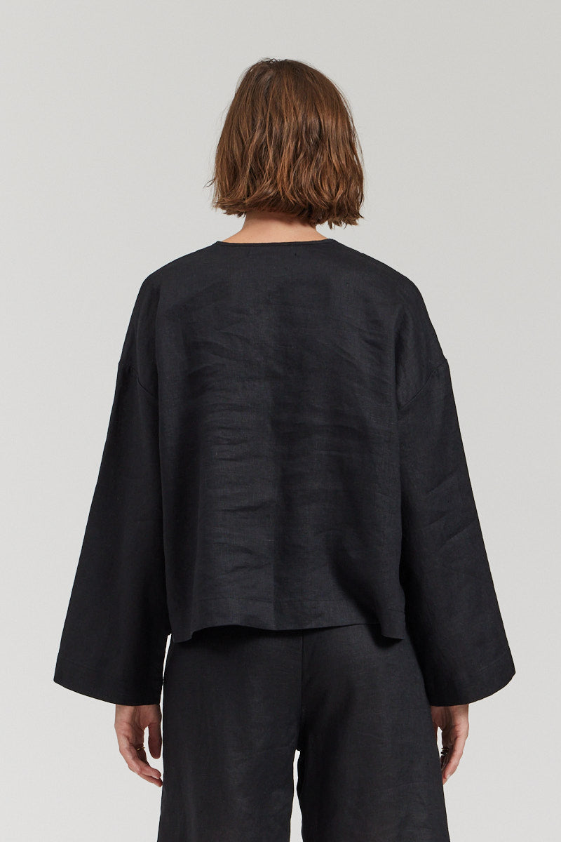 Loose Linen Blouse