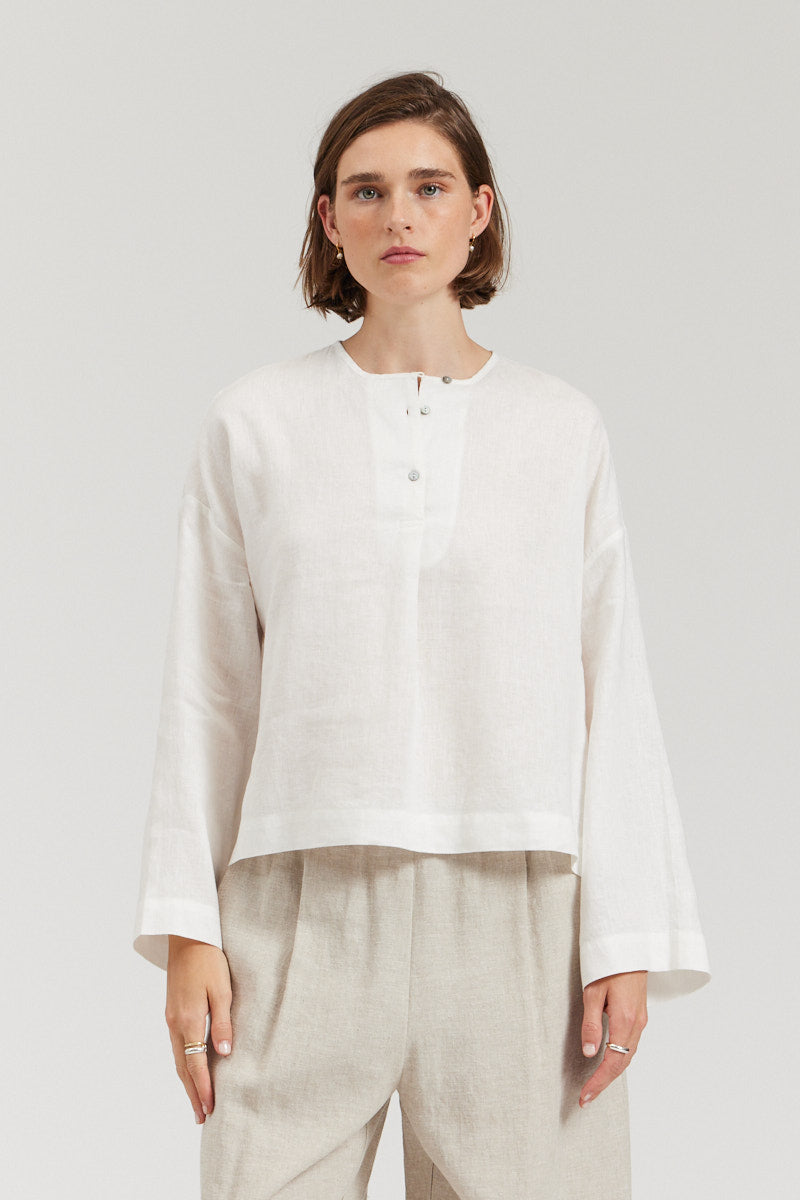 Loose Linen Blouse