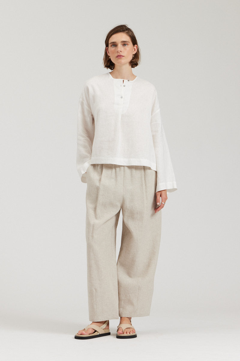 Loose Linen Blouse