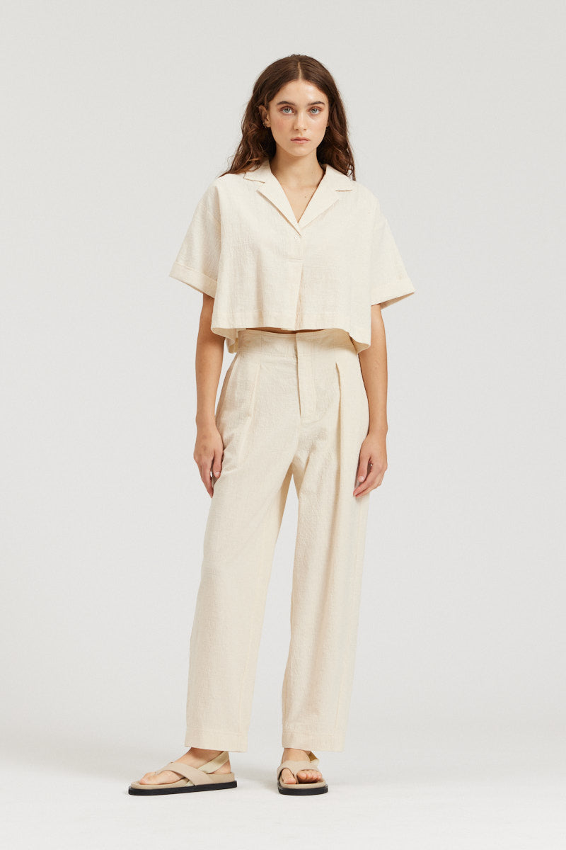 Boxy Crop Shirt