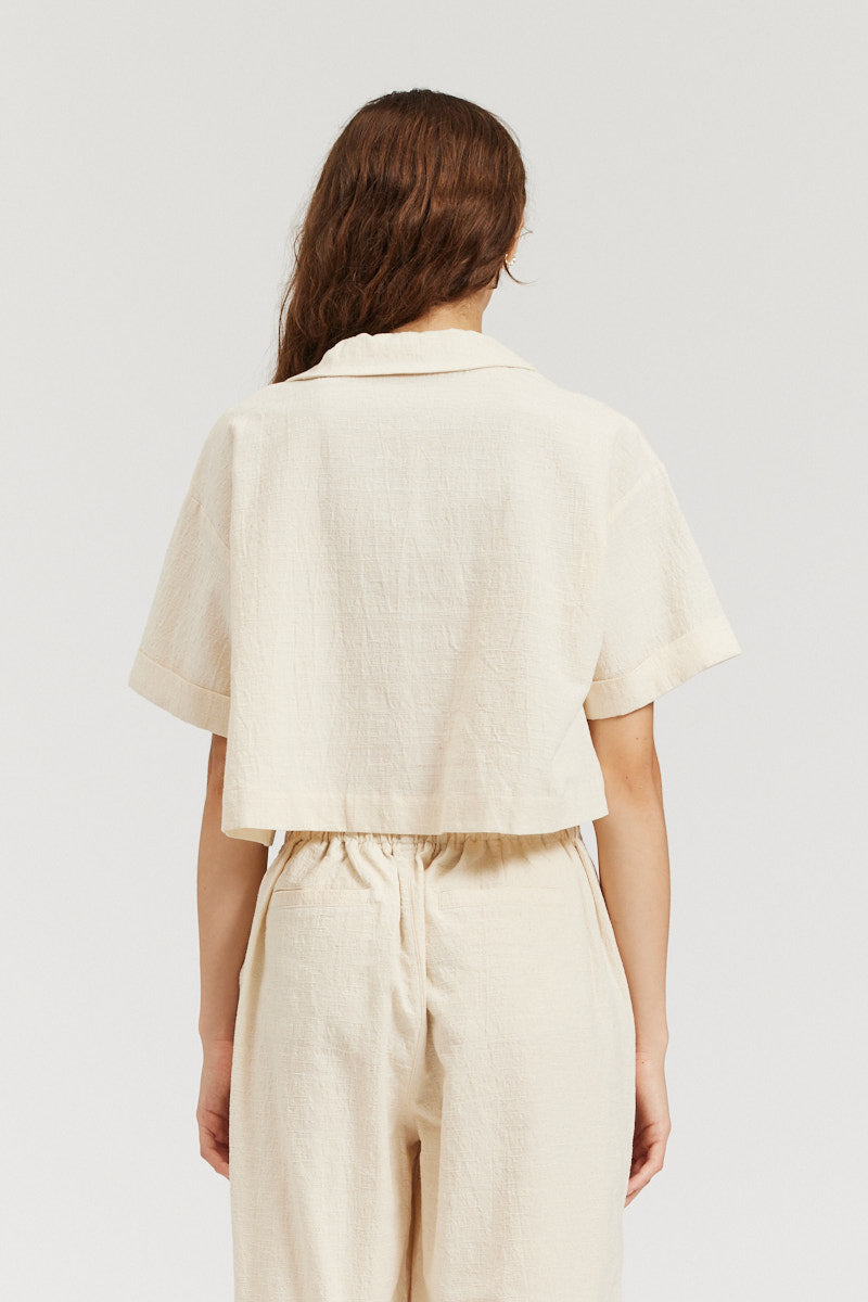 Boxy Crop Shirt