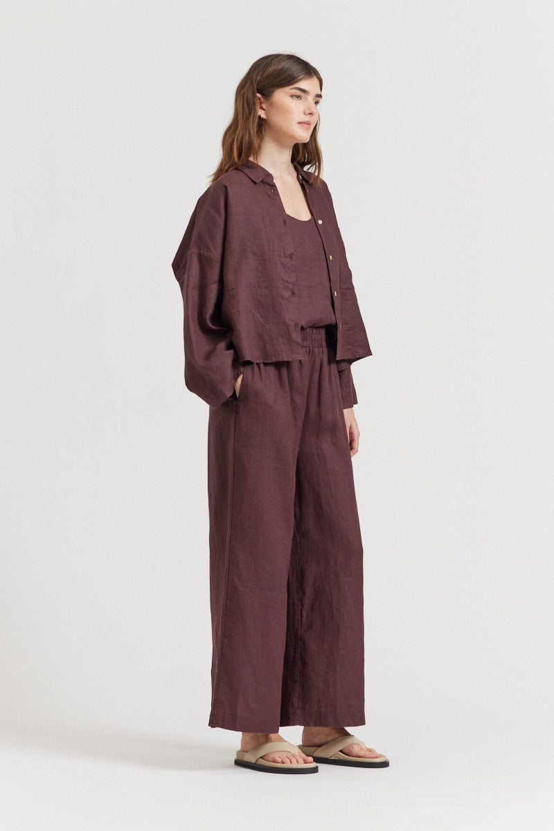 Crop Linen Shirt