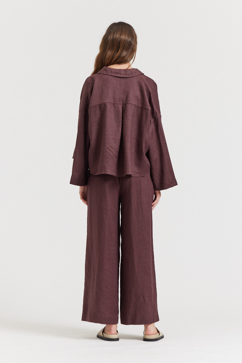 Crop Linen Shirt