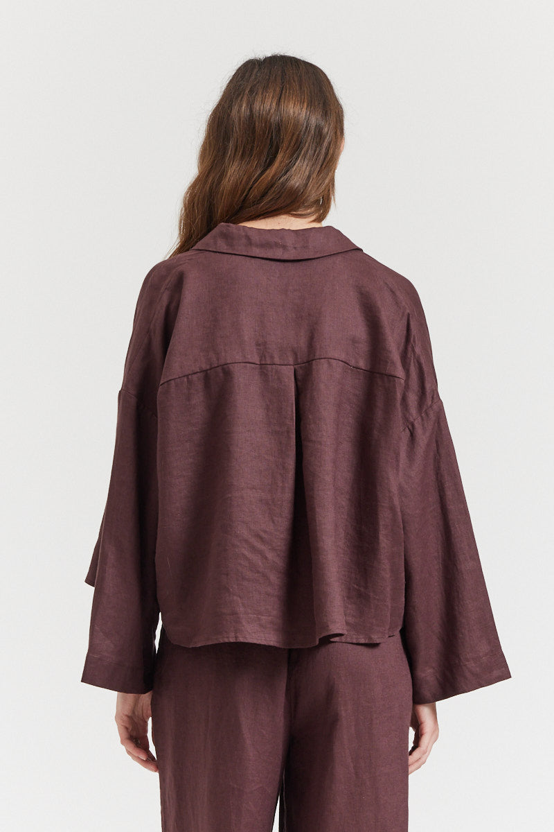 Crop Linen Shirt