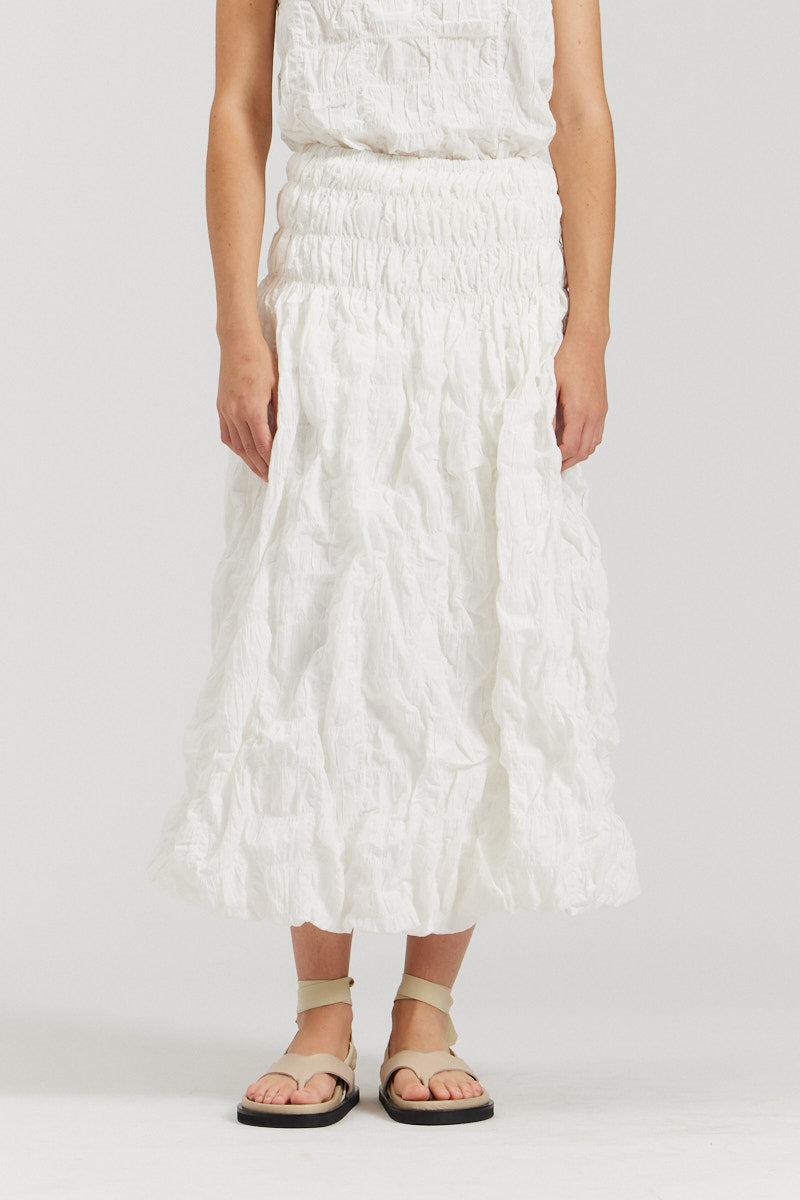 Textured Cotton Skirt