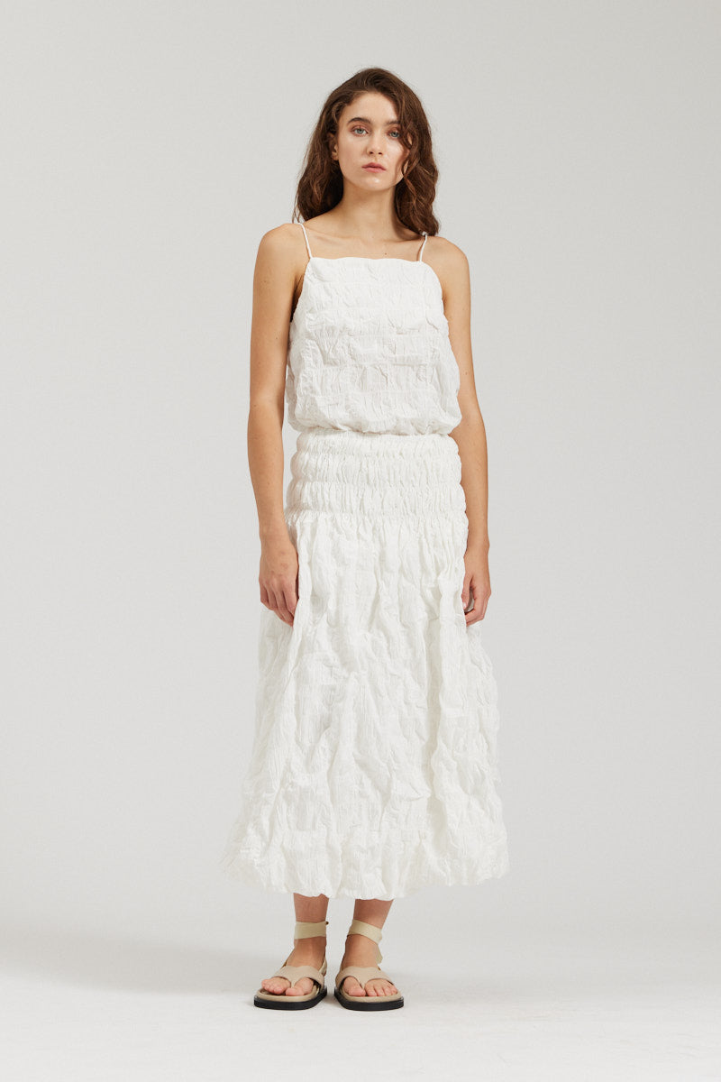 Textured Cotton Skirt