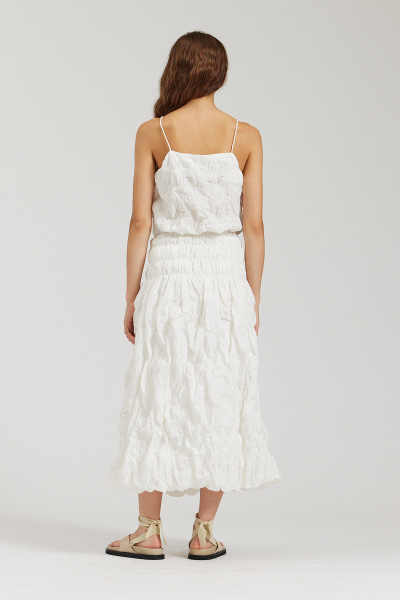 Textured Cotton Skirt