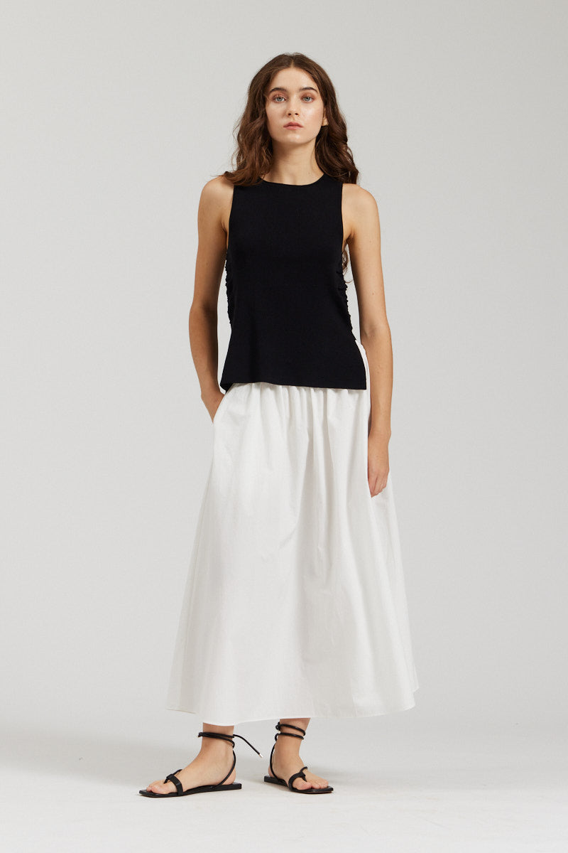 Cotton Poplin Skirt
