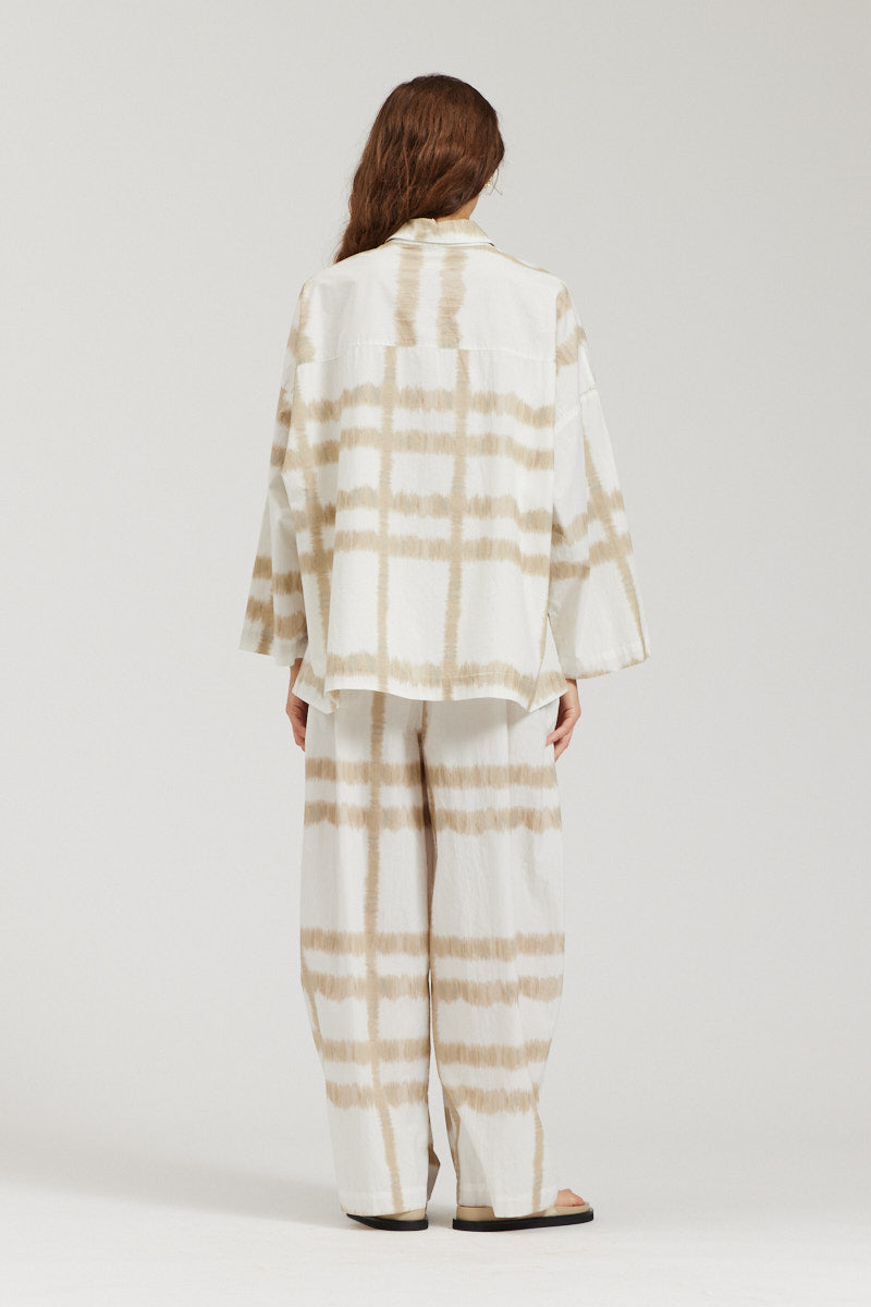 Oversized Cotton Print Shirt