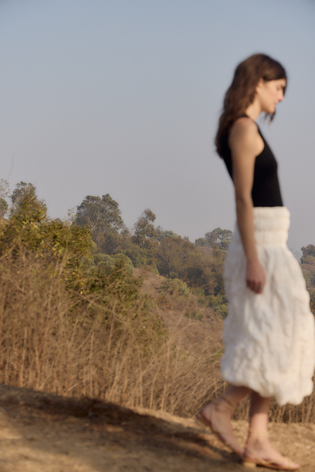 Textured Cotton Skirt