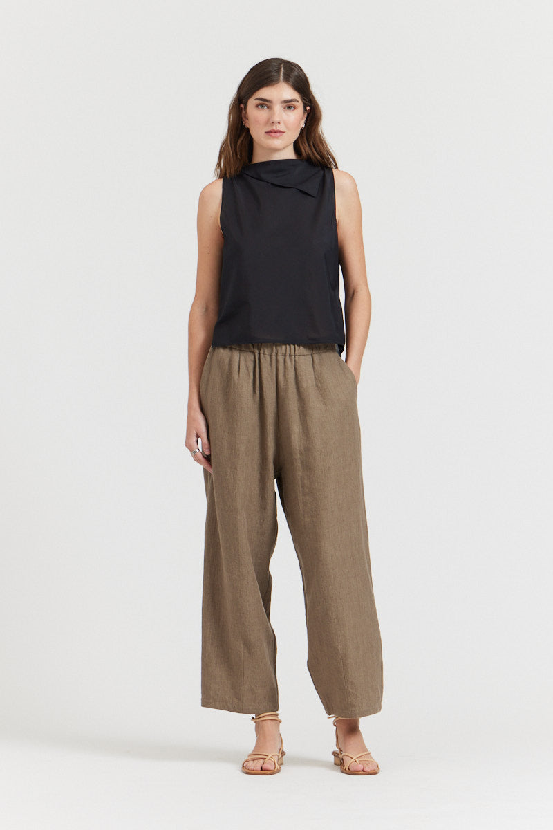 Foldover Neckline Tank