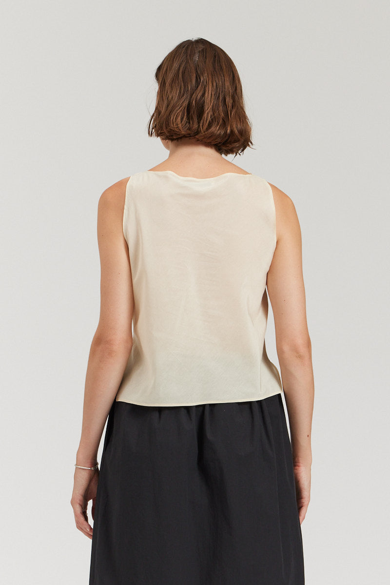 Foldover Neckline Tank