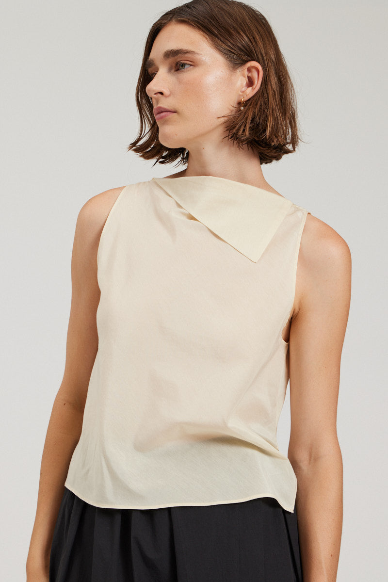 Foldover Neckline Tank