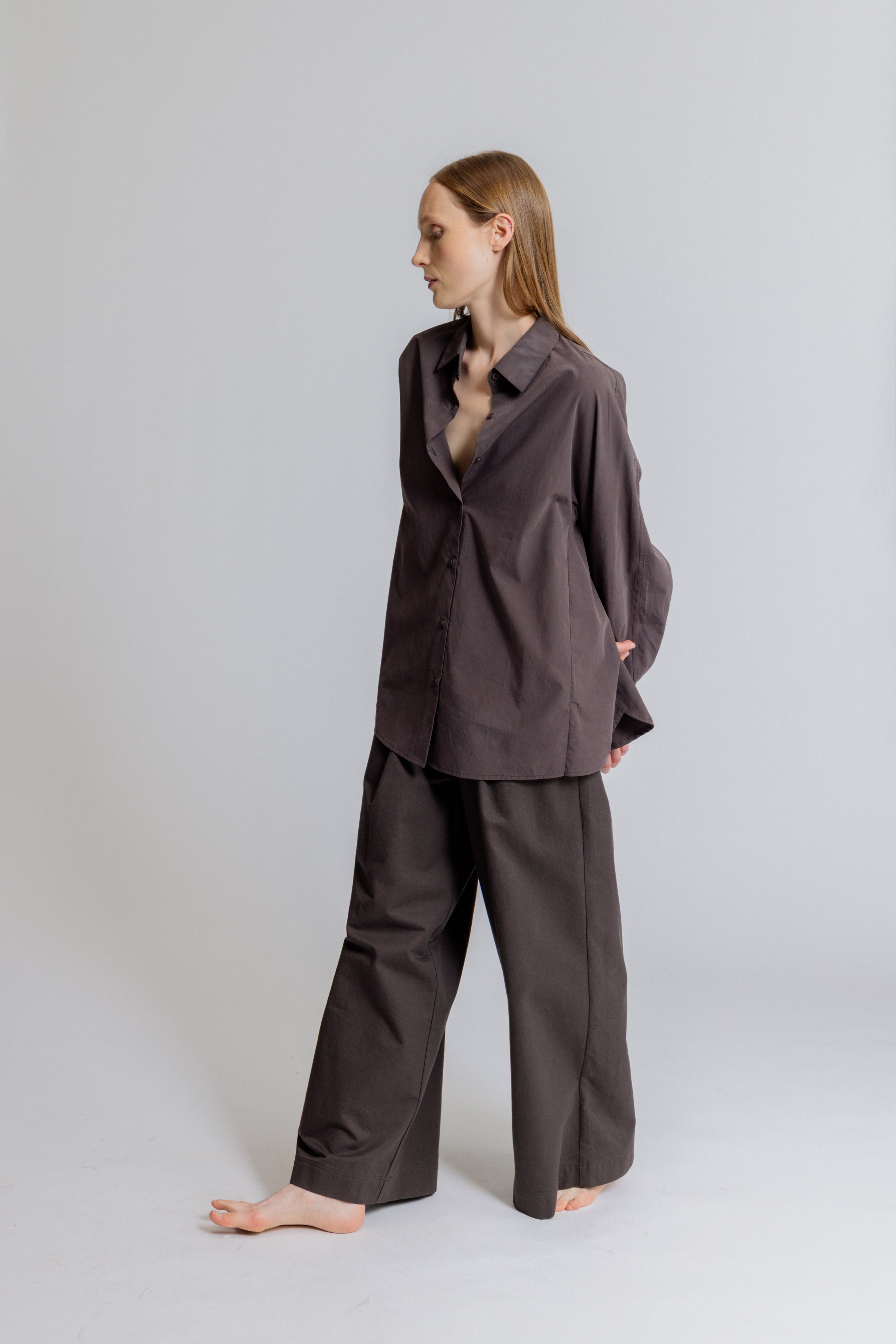 Wide Leg Tuck Pants
