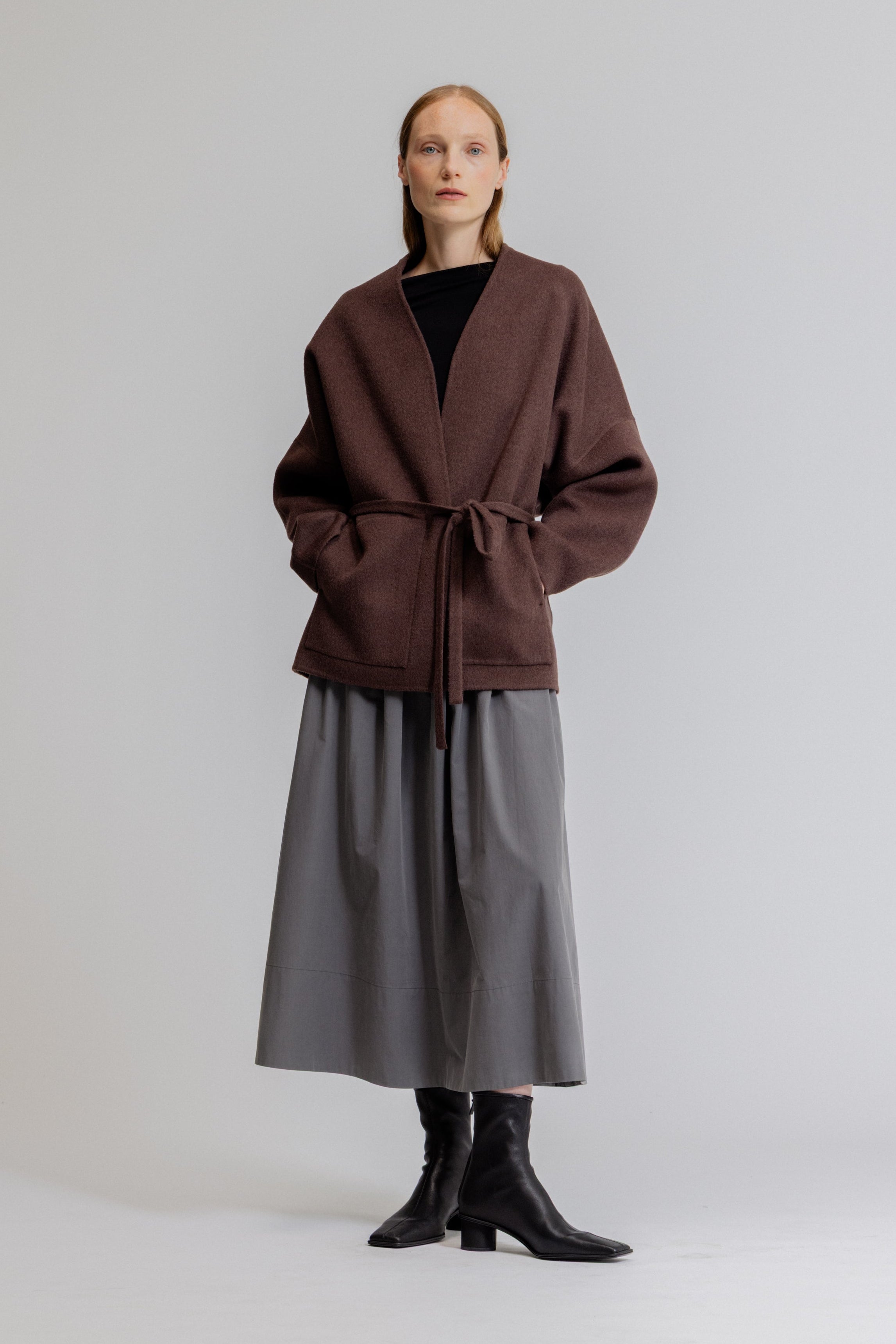 Oversized Short Wool Coat