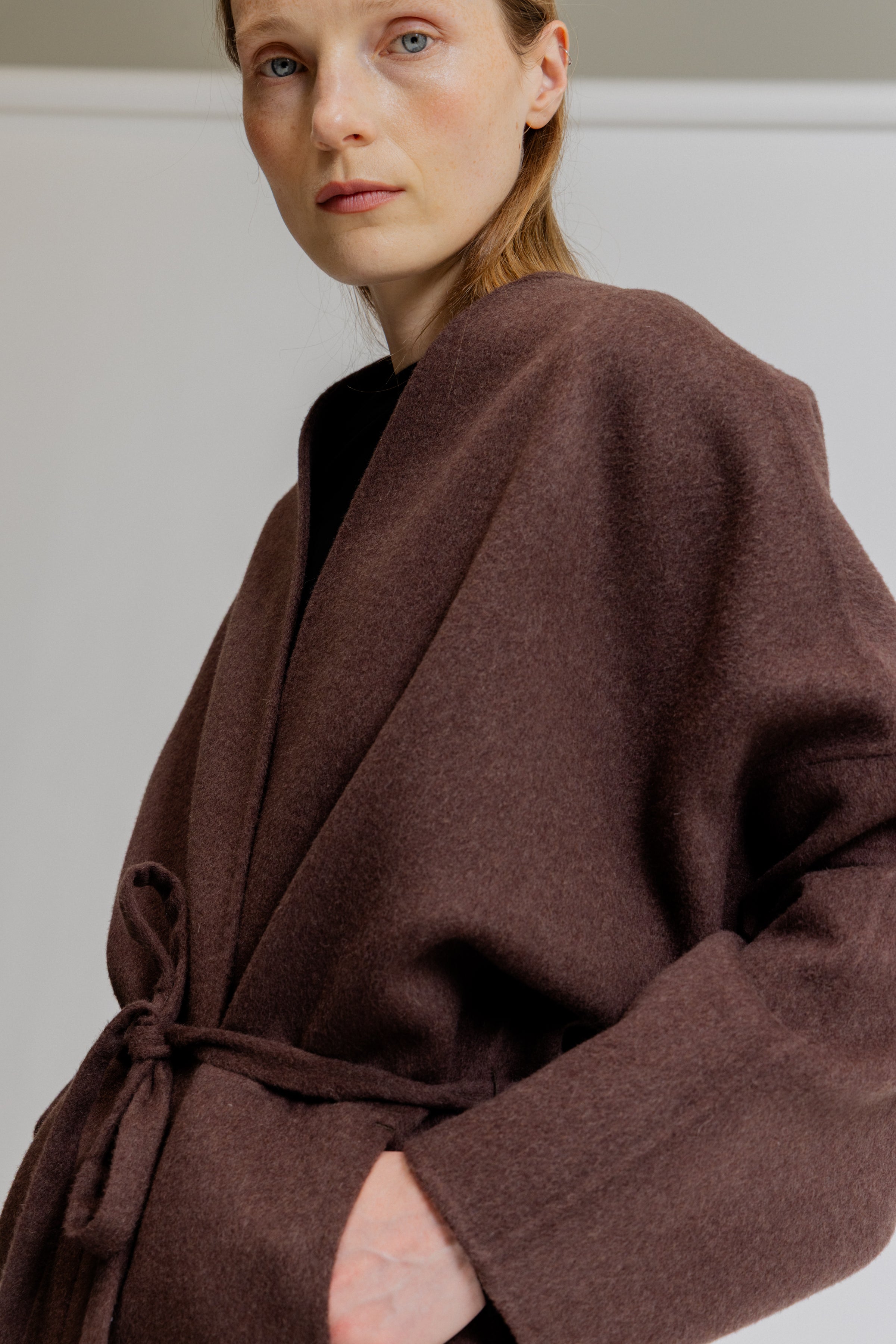 Oversized Short Wool Coat