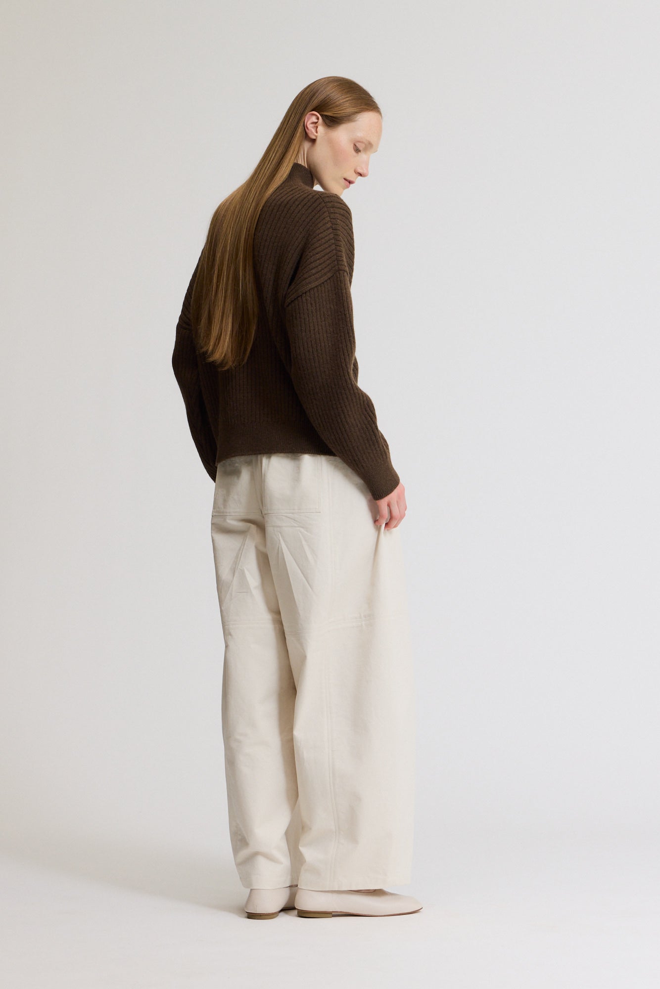 Ribbed Turtleneck Sweater