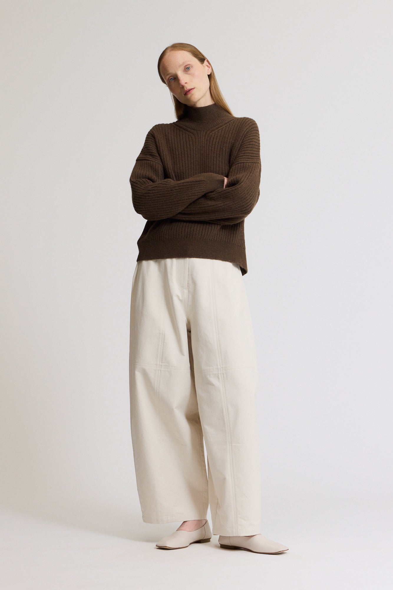 Seamed Barrel Pants