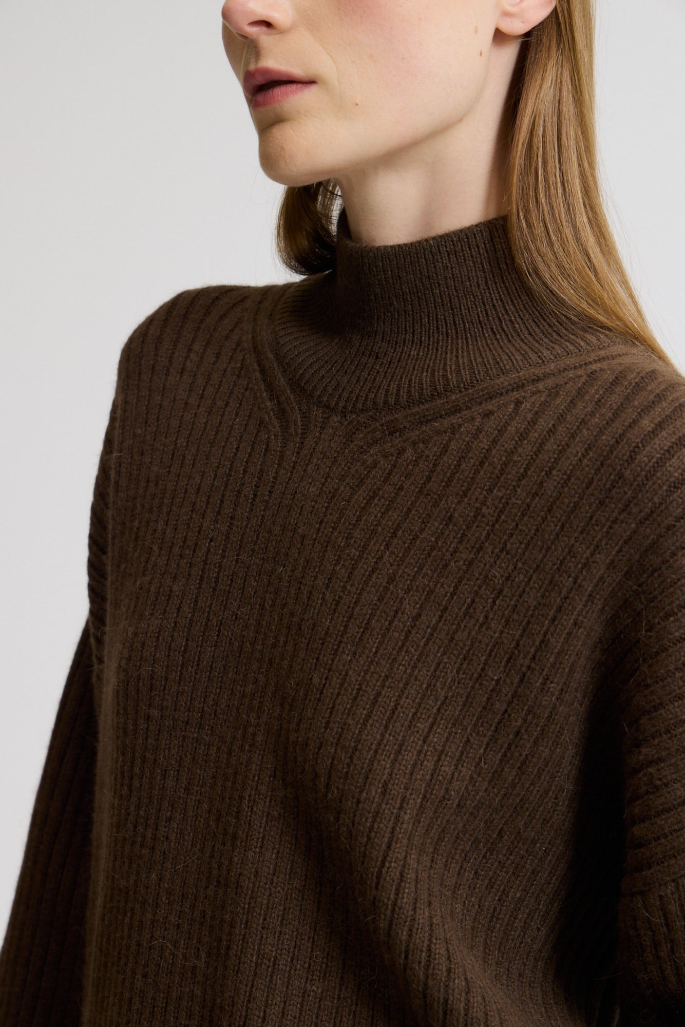 Ribbed Turtleneck Sweater