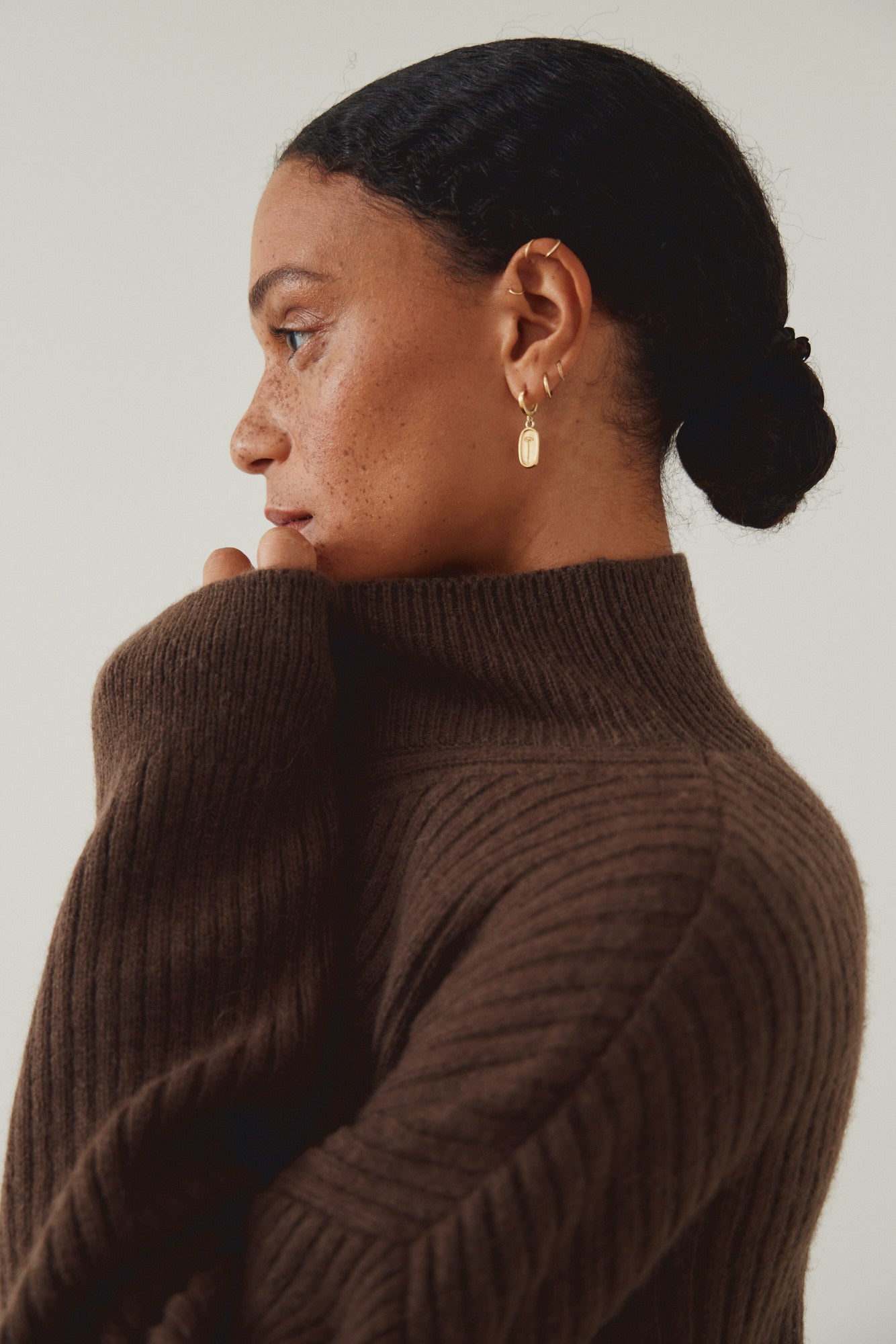 Ribbed Turtleneck Sweater