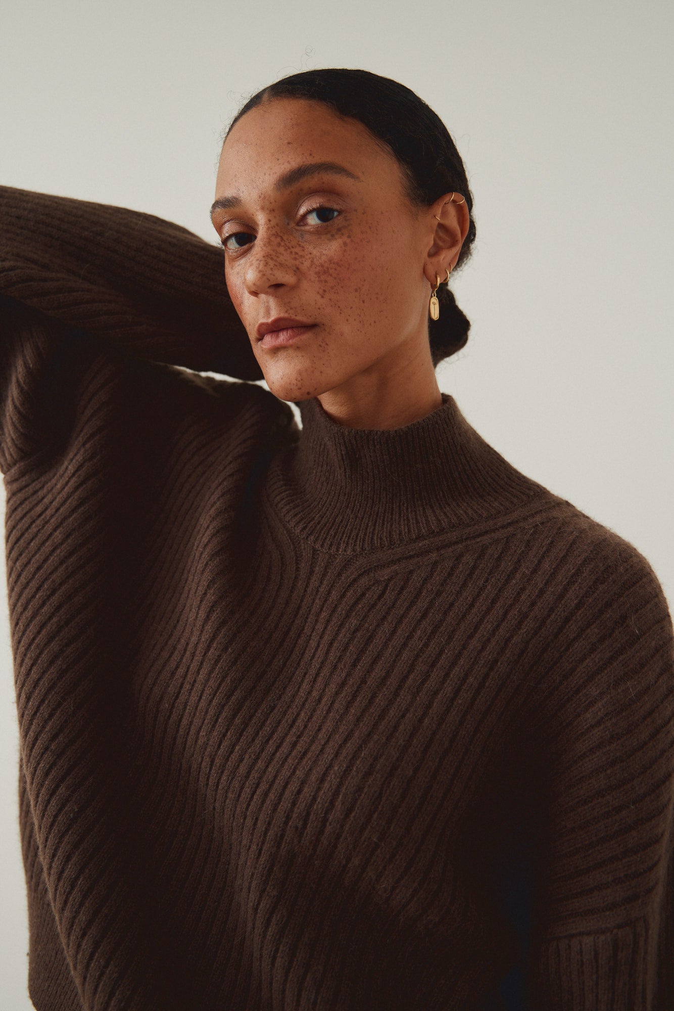Ribbed Turtleneck Sweater